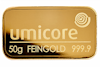 Gold bar 50 g Umicore