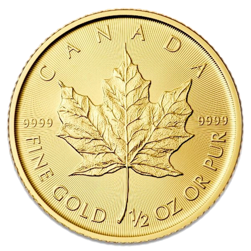 Gold coin 1/2 oz Maple leaf - Lowest price: € 944.00 | Trade boost