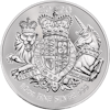 Moneda de plata 10 onzas The royal arms