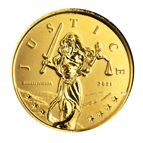 Gold coin 1 10 oz Gibraltar Lady Justice Lowest price 252.03