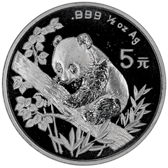 Zilver munt 1/2 oz Panda