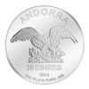 Silbermünze 1 kg Andorra eagle 30 Diner