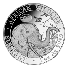 Silbermünze 1 Unze Somalia Elephant