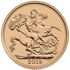 Moneda de oro Sovereign Reino Unido Elizabeth II
