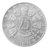 Moneda de plata 25 Schilling Austria 1955-1973
