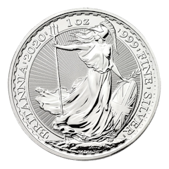 Silver coin 25 x 1 oz Britannia