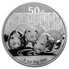 Zilver munt 5 oz Panda