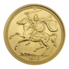 Gouden munt Half Sovereign isle of man