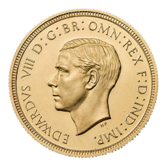 Gouden munt Sovereign Verenigd Koninkrijk Edward VIII 1936