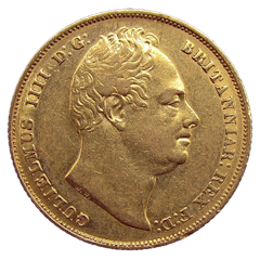 Gouden munt Sovereign Verenigd Koninkrijk William IV 1831-1837